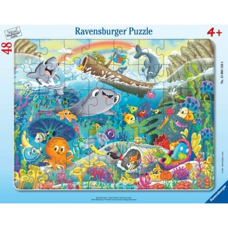 Ravensburger - Puzzle tip rama prietenii din ocean 48 piese Ravensburger - 1